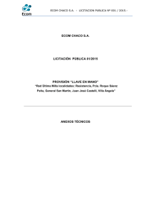 Ultima Milla - Anexos Tecnicos