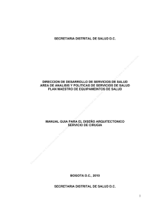 manual para el diseño del servicio de cirugia
