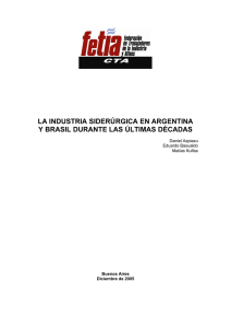 la industria siderúrgica en argentina y brasil durante las