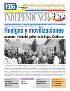 marcaron inicio del gobierno de López Contreras