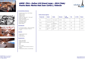 AMOR FOLL– Dufour 410 Grand Large – 2014 (Vela)