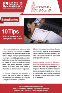 10 TIPS Para administrar el tiempo en mis tareas