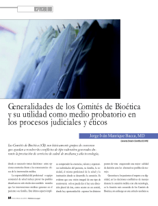 Generalidades de los Comités de Bioética y su utilidad como medio