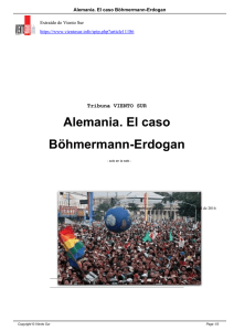 Alemania. El caso Böhmermann-Erdogan