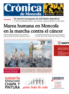 Marea humana en Moncofa en la marcha contra el cáncer