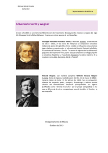 Aniversario Verdi y Wagner