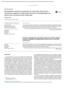 Remodelado ventricular postinfarto de miocardio. Interés