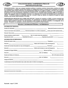 Page 1 QAy EVALUACION INCIAL COMPRENSIVA FISICA DE Q.y