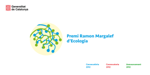 Premi Ramon Margalef d`Ecologia