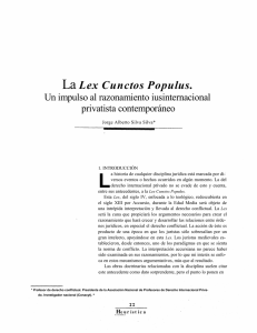 La Lex Cunctos Populus. - Revistas Electrónicas