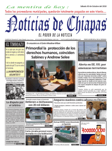 el timbrazo - Noticias de Chiapas