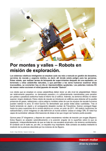 Por montes y valles – Robots en misión de exploración.