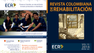 REVISTA COLOMBIANA - Escuela Colombiana de Rehabilitación