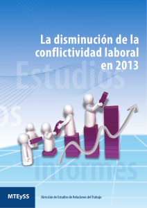 La disminución de la conflictividad laboral en 2013
