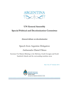 UN General Assembly Special Political and Decolonisation