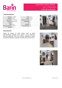Casa-local en plena Judería. 2.500,00 € (Alquiler)