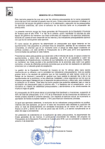 memoria de la presidencia - Diputación Provincial de Huesca