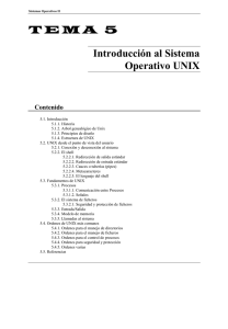 Introducción a UNIX - Departamento de Lenguajes y Ciencias de la