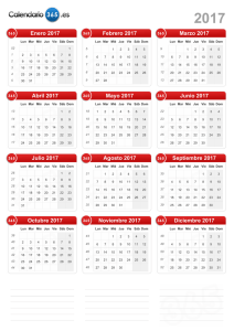 Calendario 2017 (formato vertical)