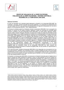 informe Anual - Sistema de Vigilancia de la Gripe en España