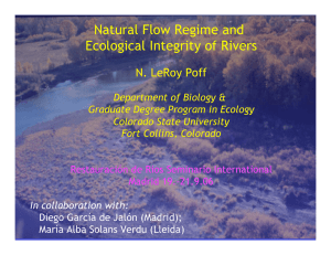 Natural Flow Regime and Ecological Integrity of Rivers