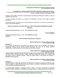 constitución política del estado libre y soberano de michoacán de