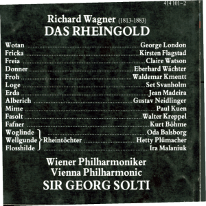 DAS RHEINGOLD SIR GEORG SOLTI