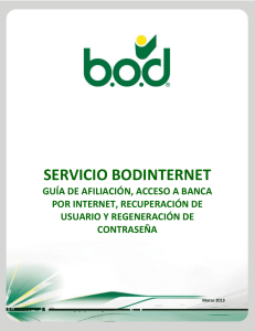 servicio bodinternet guía de afiliación, acceso a banca por internet