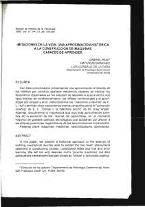 imitaciones de la vida: unaaproximación histórica a la construcción