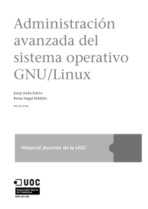 Administración avanzada del sistema operativo GNU/Linux