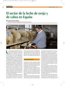 El sector de la leche de oveja y de cabra en España
