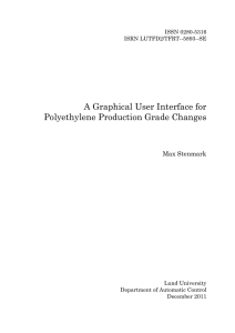 A Graphical User Interface for Polyethylene Production Grade