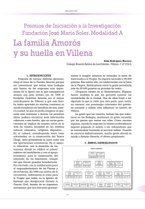 La familia Amoros y su huella en Villena