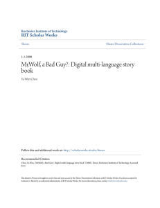 Mr.Wolf, a Bad Guy?: Digital multi-language story book