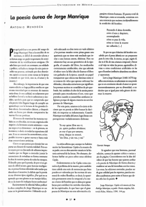 La poesía áurea de Jorge Manrique - Revista de la Universidad de