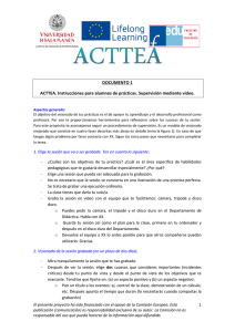 ACTTEA procedimiento guiado de la reflexión /instrucciones prácticas