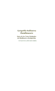 Sutra de los Votos Originales del Bodhisattva Ksitigarbha