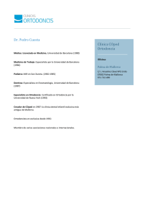 Dr. Pedro Cuesta Clínica COped Ortodoncia