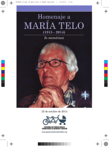 Homenaje a María Telo, In memoriam