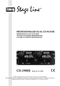 professioneller dual-cd-player