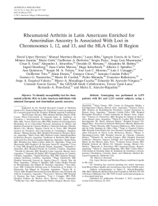 Rheumatoid Arthritis in Latin Americans