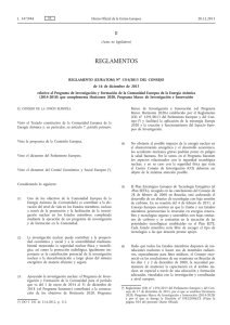 Reglamento (Euratom) no 1314/2013 del Consejo, de 16