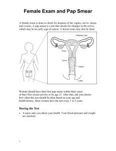 Female Exam and Pap Smear - Health Information Translations