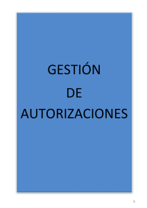 GESTIÓN DE AUTORIZACIONES