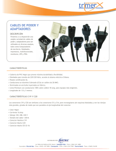 cables de poder y adaptadores