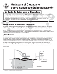 Guía para el Ciudadano sobre Solidificación/Estabilización - CLU-IN