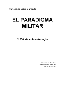 El paradigma militar - estrategiasdecomunicacionalumnosucm