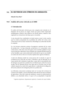 El sector de los cítricos en Andalucía