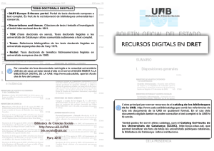 tesis doctorals digitals - Dipòsit Digital de Documents de la UAB