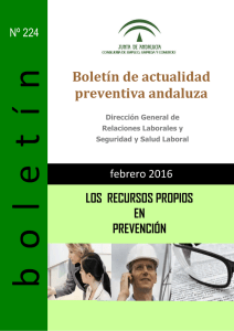 Boletín de actualidad preventiva andaluza